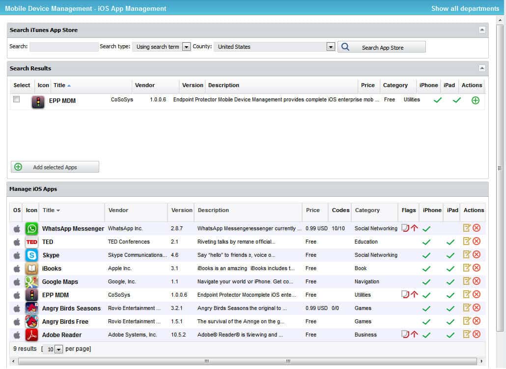Endpoint Protector 4 - Ecran 2