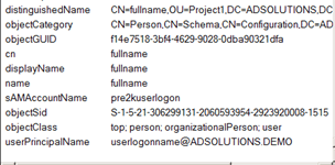 Afficher les noms des utilisateurs sous Active Directory