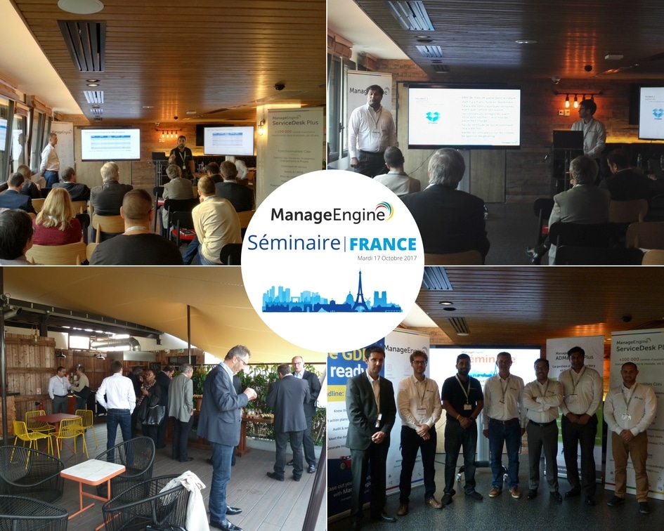 Séminaire ManageEngine - 'IT Management' & RGPD