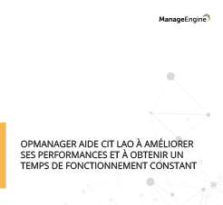 OpManager étude de cas